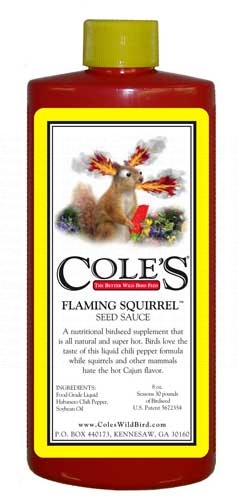 Cole's Flaming Squirrel Seed Sauce - 8oz.