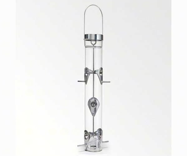A-6RP Classic 16" Seed Feeder with Ring Pull -Silver