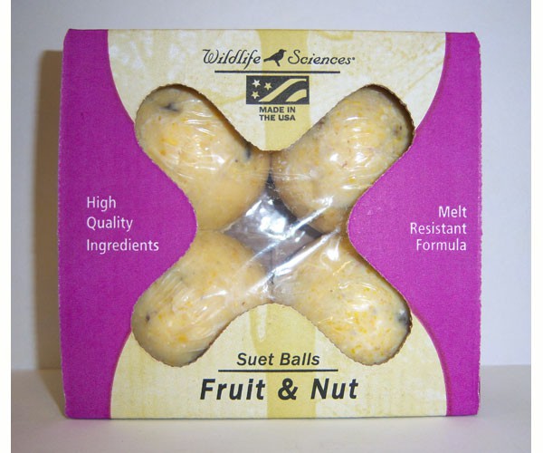 Fruit & Nut Suet Balls - 4pk