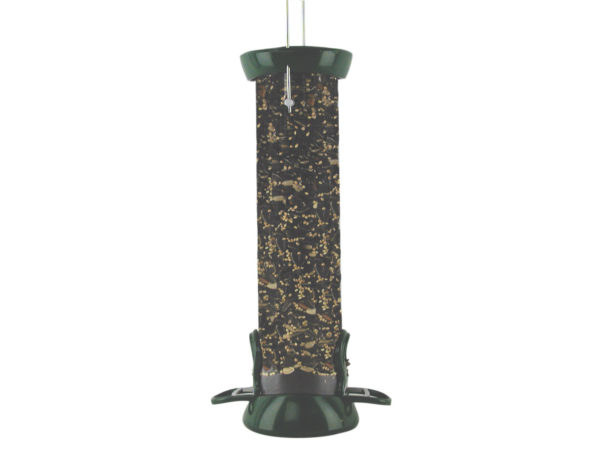 12" 2-port Green Clever Clean Seed Feeder