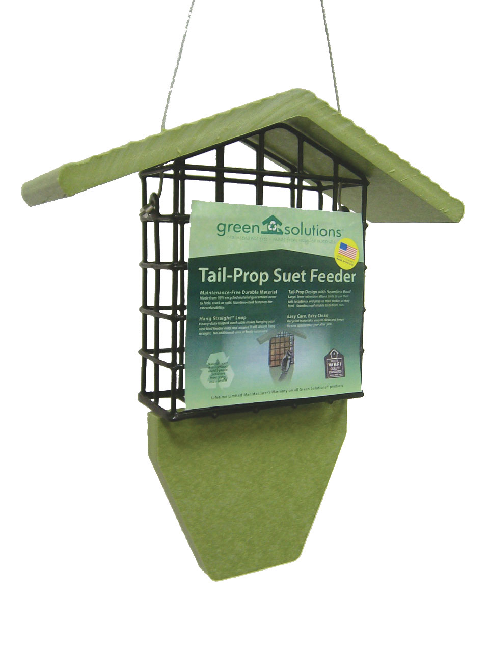 Recycled Suet Feeder with Tail Prop Front Range Birding Company