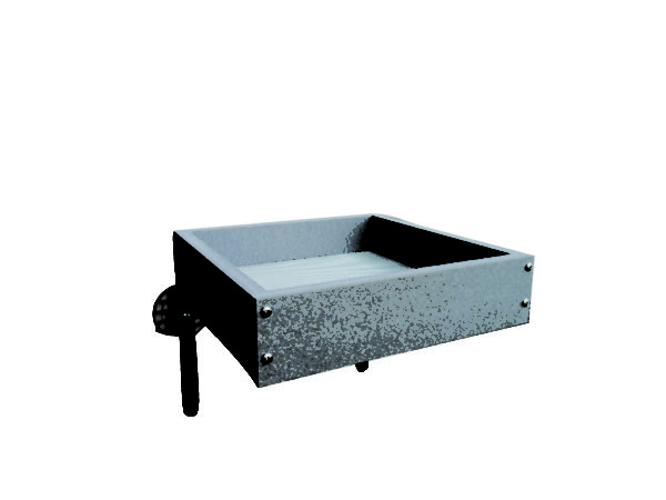 Recycled Window Mount Tray Feeder - gray