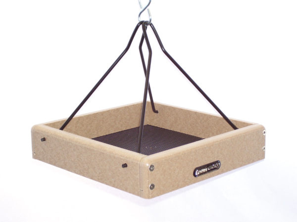10x10 Recycled Hanging Tray with Black Steel Rods