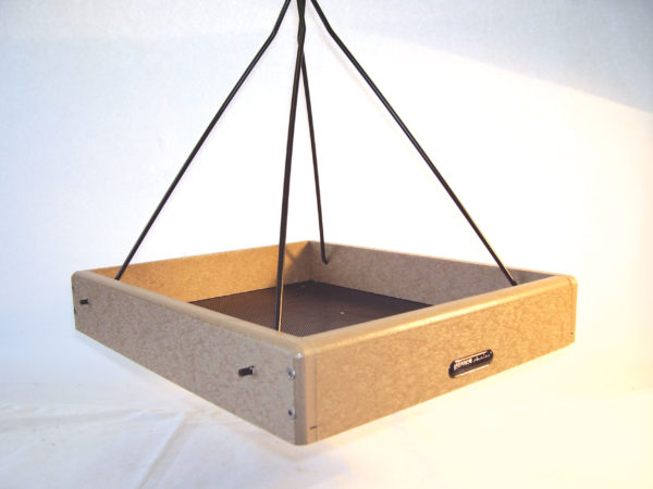 16x13 Recycled Hanging Tray with Black Steel Rods
